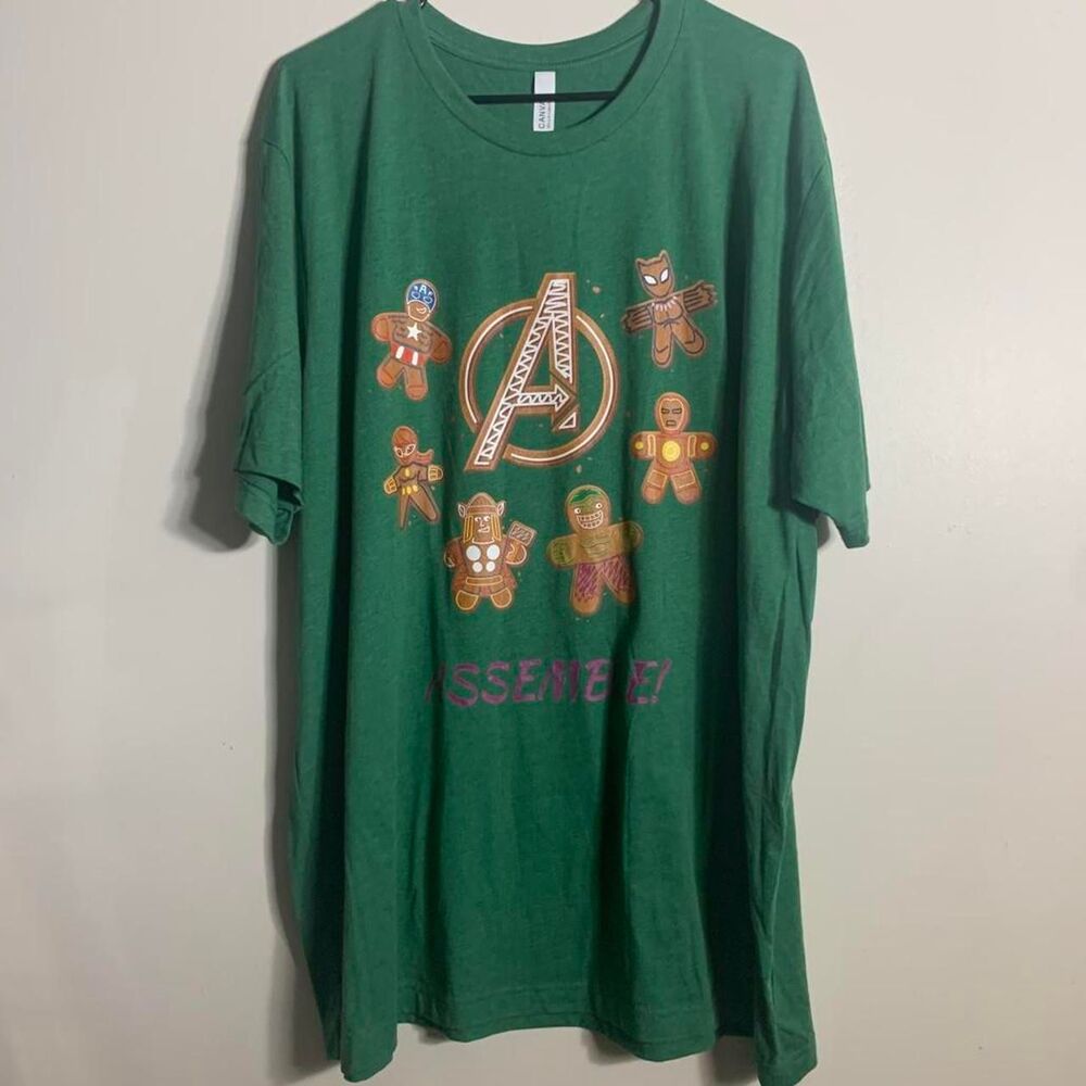 Gingerbread Cookie Avengers T-shirt - Size 3XL
